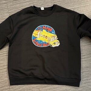 NEW Women’s Black Magic School Bus Sweatshirt ~ Size XL 🚌